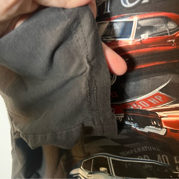 “Still Plays With Cars” T-Shirt Mens XL Chevrolet GM Chevy Gray Short Sleeve Tee - Picture 5 of 6